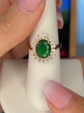 🟠NWT PRETTY BIRD JEWELRY Tarnish Proof Princess Diana Inspired Ring Sz 6.5